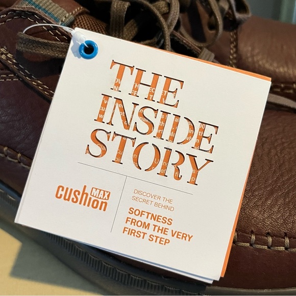 Clarks Charton Vibe Brown Leather Lace Up Shoe - Picture 11 of 12